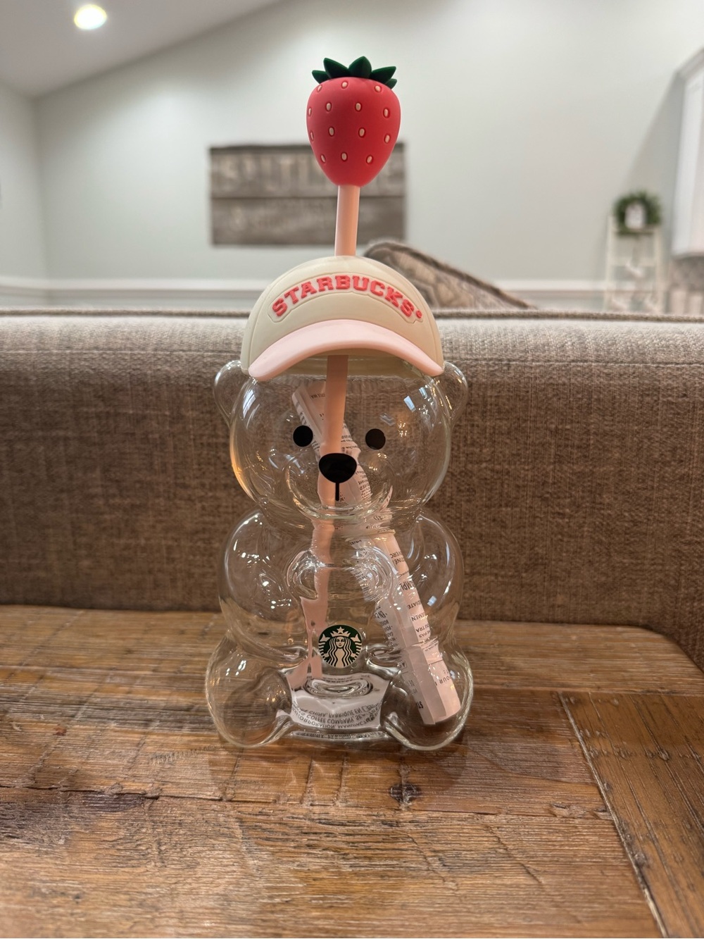 Starbucks Bearista Cup Pink Straeberry edition